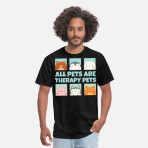 All Pets are Therapy Pets Animal Pet Therapy Menta black photo 1