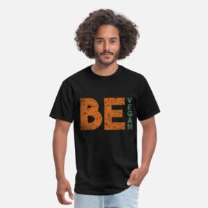 Be Vegan Vegan Veganism Grunge Vintage black photo 1