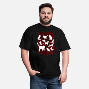 Cats And The Roses Art Pet Designs Gift Idea Shirt black photo 3