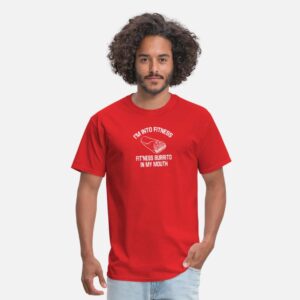 Fitness Burrito Funny Gym red photo 1