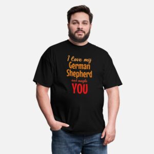 Funny German Shepherd owner joke quote black photo 3