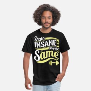 Funny Gym Shirt cool Exercise Workout Gym T-Shirt black photo 1