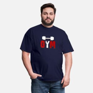Funny Gym T-Shirt Gift For Gym Lover navy photo 3