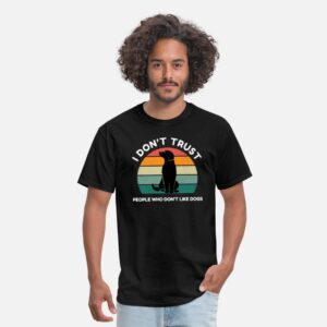 Funny Vintage Sunset Dog Lover Gift black photo 1