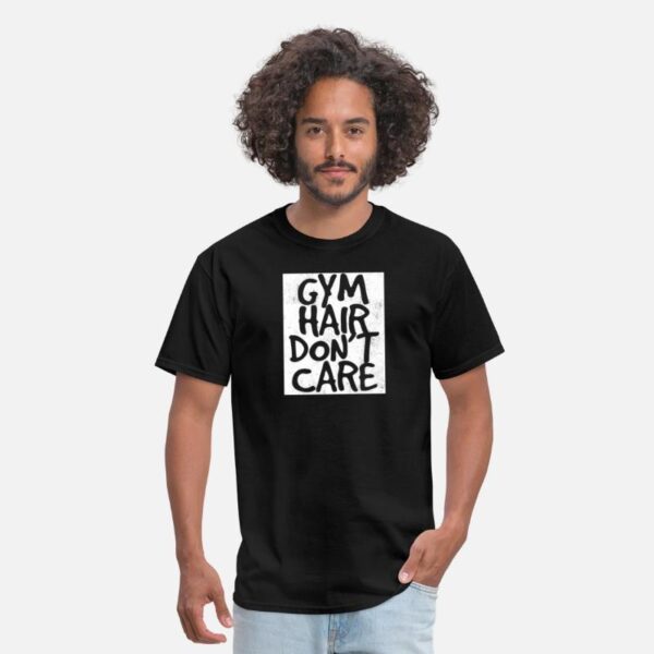 Gym Funny Design - Gym Hair Don't Care black photo 1