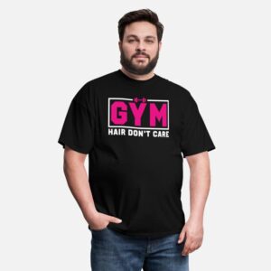 Gym Hair Funny Gym Workout Fitness Weightlifting F black photo 3
