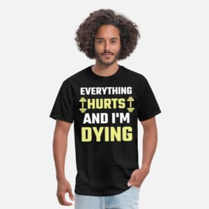 Gym Shirt cool Exercise Funny Workout Gym T-Shirt black photo 1