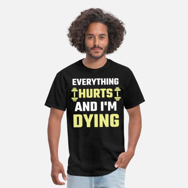 Gym Shirt cool Exercise Funny Workout Gym T-Shirt black photo 1