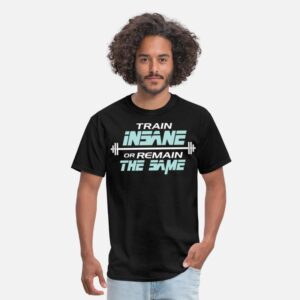 Gym Shirt cool Exercise Funny Workout Gym T-Shirt black photo 1