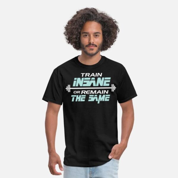 Gym Shirt cool Exercise Funny Workout Gym T-Shirt black photo 1