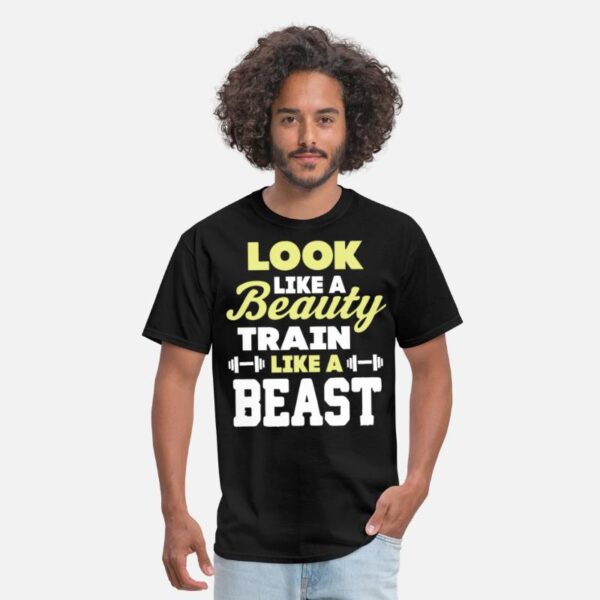 Gym Shirt cool Exercise Funny Workout Gym T-Shirt black photo 1