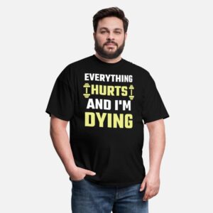 Gym Shirt cool Exercise Funny Workout Gym T-Shirt black photo 3