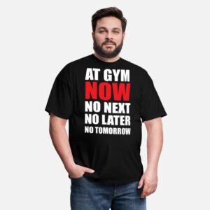 Gym Shirt cool Exercise Funny Workout Gym T-Shirt black photo 3