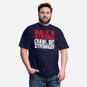 Gym Shirt cool Exercise Funny Workout Gym T-Shirt navy photo 3