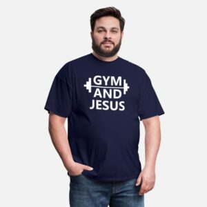 Gym Shirt cool Exercise Workout Funny Gym T-Shirt navy photo 3