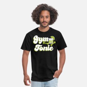 Gym Tonic Exercise And Cocktails Funny Gym Workout black photo 1