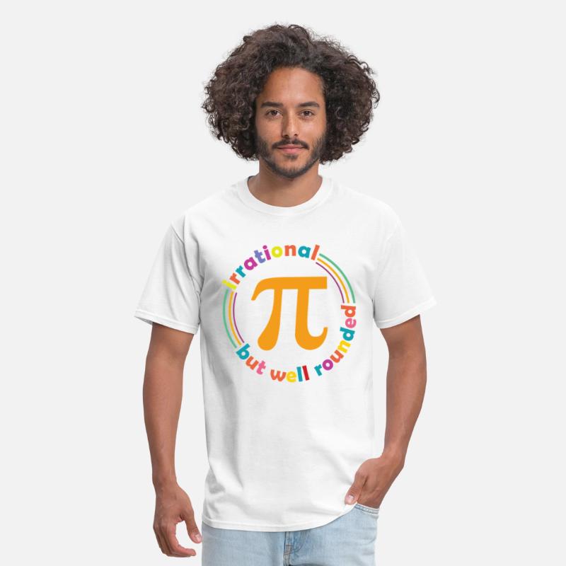 Irrational But Well Rounded Pi Day Funny Math Geek white photo 1