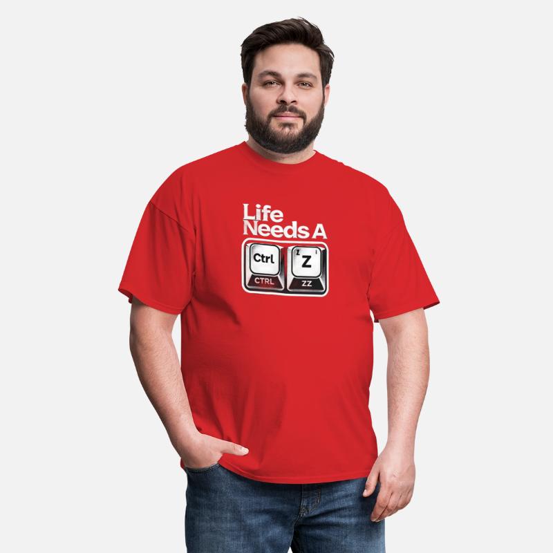 Life Needs a Ctrl + Z – Funny Tech-Inspired Design red photo 3