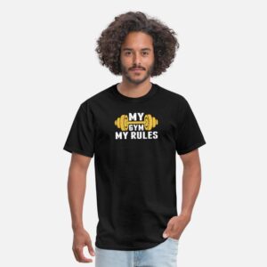 My Gym My Rules Funny Gym Workout Lover Gift black photo 1
