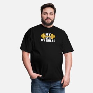 My Gym My Rules Funny Gym Workout Lover Gift black photo 3