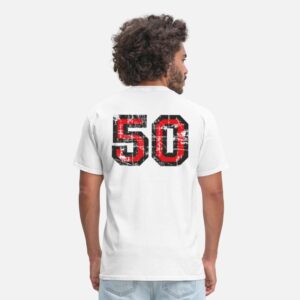 Number 50 (Vintage Red) white photo 2