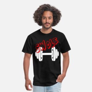 SWOLE - FUNNY GYM COUPLE black photo 1