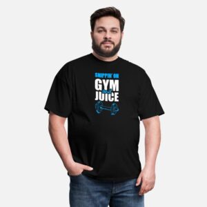 Sippin On Gym Juice Funny Quote Saying Gym Juice black photo 3