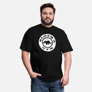 Sloth Gym Funny Lazy Fitness Workout Gym Wear black photo 3