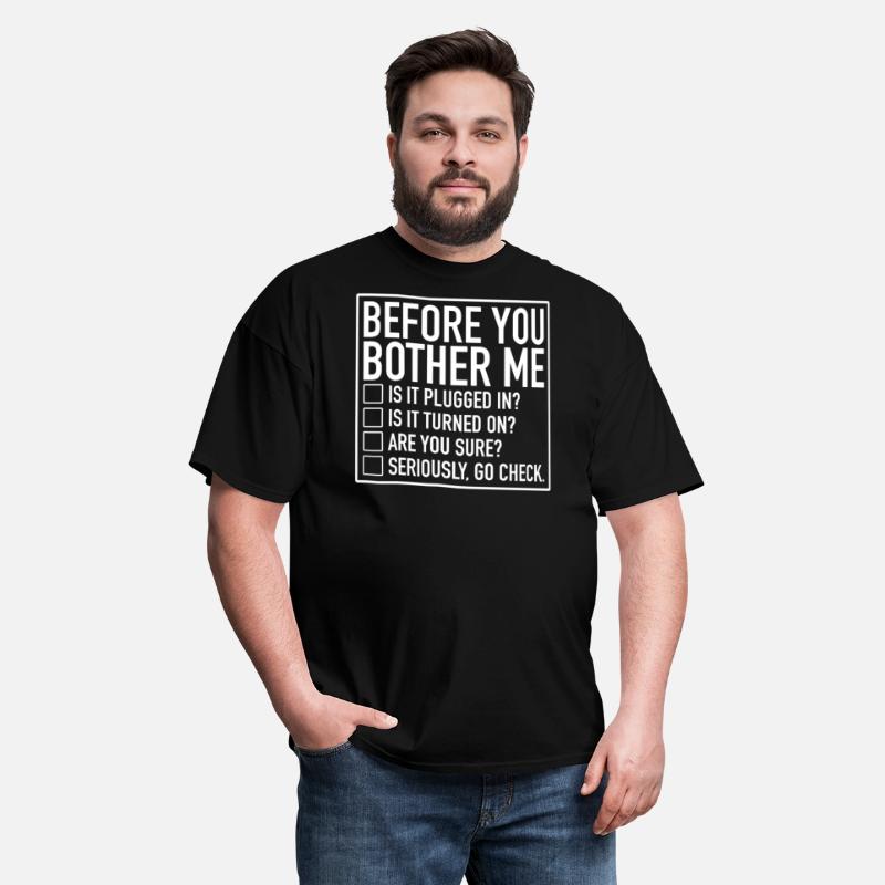 Tech Support Checklist Before You Bother Me IT black photo 3
