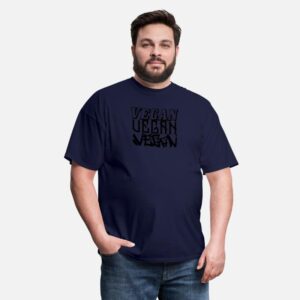 VEGAN VEGAN VEGAN navy photo 3