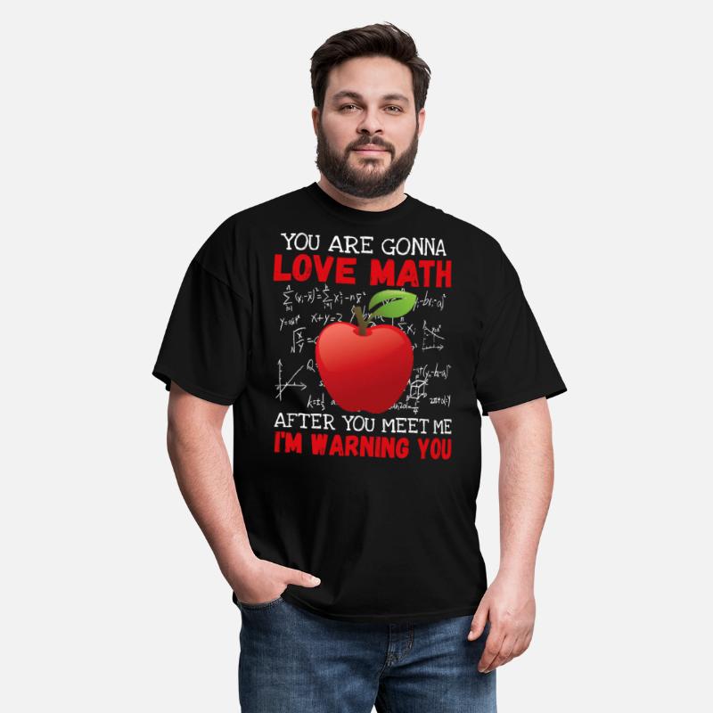 You're Gonna Love Math Funny Math Science Shirt black photo 3