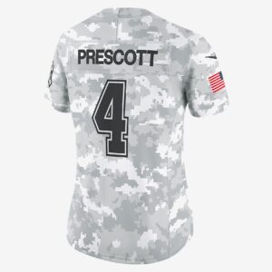 Dak Prescott Dallas Cowboys Salute to Service Women’s Nike Dri-FIT NFL Limited Jersey 2