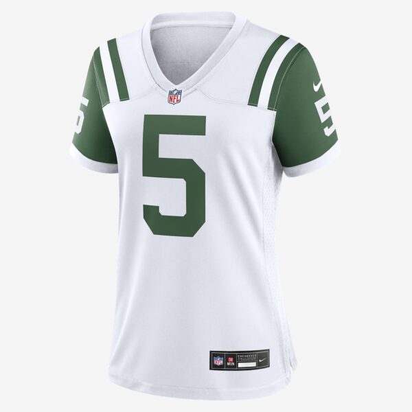 Garrett Wilson New York Jets Women's Nike NFL Game Football Jersey 1