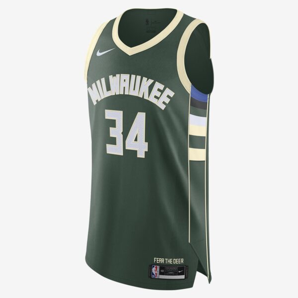 Giannis Antetokounmpo Bucks Icon Edition 2020 Men's Nike NBA Authentic Jersey 1