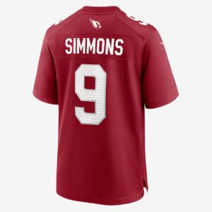 Isaiah Simmons Arizona Cardinals Men's Nike NFL Game Football Jersey 2