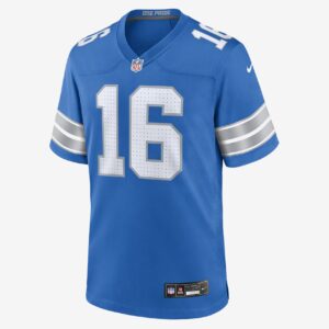 Jared Goff Detroit Lions Men's Nike NFL Game Football Jersey 1