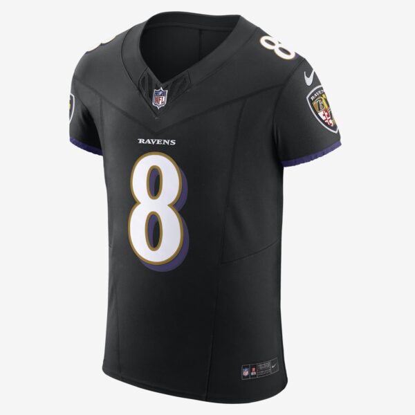 Lamar Jackson Baltimore Ravens Men's Nike Dri-FIT NFL Elite Football Jersey 1