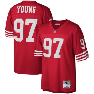 Bryant Young San Francisco 49ers Mitchell & Ness Legacy Replica Jersey - Scarlet photo 1 topcoolteez