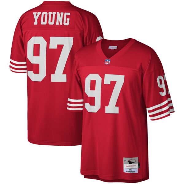 Bryant Young San Francisco 49ers Mitchell & Ness Legacy Replica Jersey - Scarlet photo 1 topcoolteez