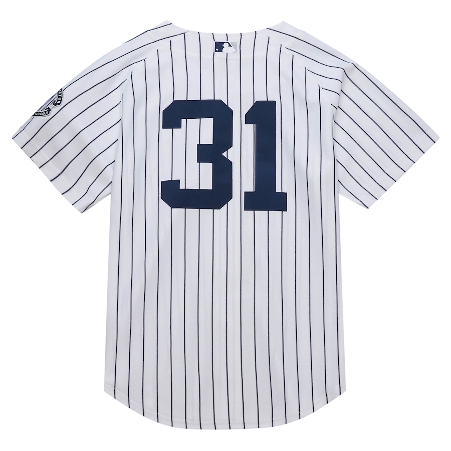 Ichiro Suzuki New York Yankees Mitchell & Ness 2014 Cooperstown Collection Authentic Throwback Jersey - White photo 3 topcoolteez