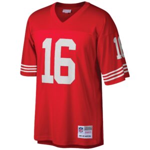 Joe Montana San Francisco 49ers Mitchell & Ness Big & Tall 1990 Retired Player Replica Jersey - Scarlet photo 2 topcoolteez
