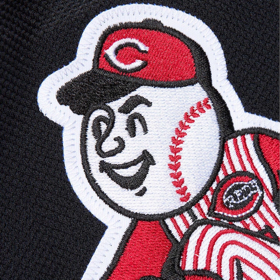 Ken Griffey Jr. Cincinnati Reds Mitchell & Ness Cooperstown Collection Authentic Mesh Batting Practice Jersey - Black photo 4 topcoolteez