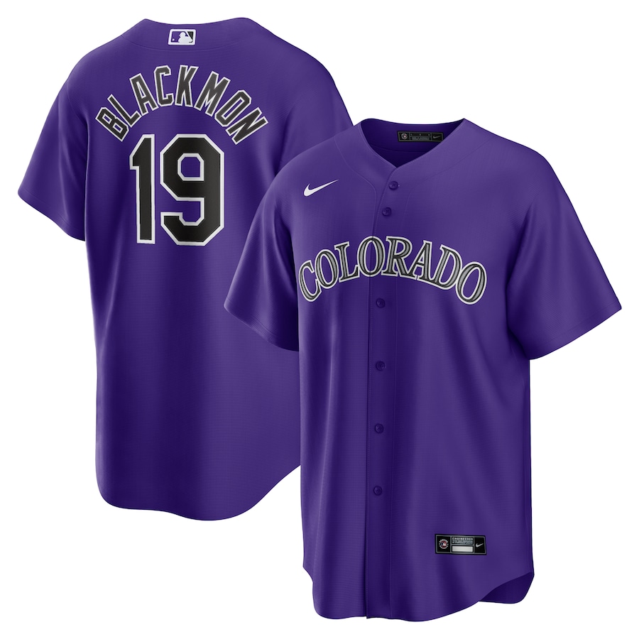 Charlie Blackmon Colorado Rockies Nike Alternate Topcoolteez Player Name Jersey - Purple photo 1 topcoolteez