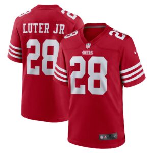 Darrell Luter Jr. San Francisco 49ers Nike  Game Jersey -  Scarlet photo 1 topcoolteez