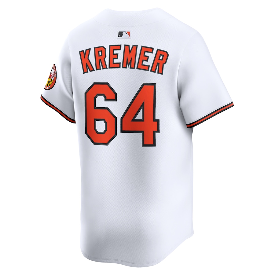 Dean Kremer Baltimore Orioles Nike Alternate Limited Player Jersey - White photo 3 topcoolteez