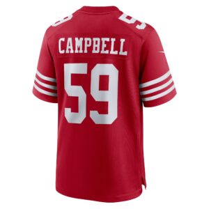 De'Vondre Campbell San Francisco 49ers Nike Team Game Jersey -  Scarlet photo 3 topcoolteez