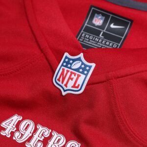 Elijah Mitchell San Francisco 49ers Nike Team Player Game Jersey - Scarlet photo 4 topcoolteez
