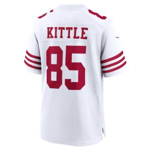 George Kittle San Francisco 49ers Nike Team Game Jersey - White photo 3 topcoolteez