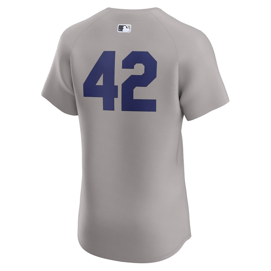 New York Yankees Nike Road 2024 Jackie Robinson Day Elite Jersey - Gray photo 3 topcoolteez