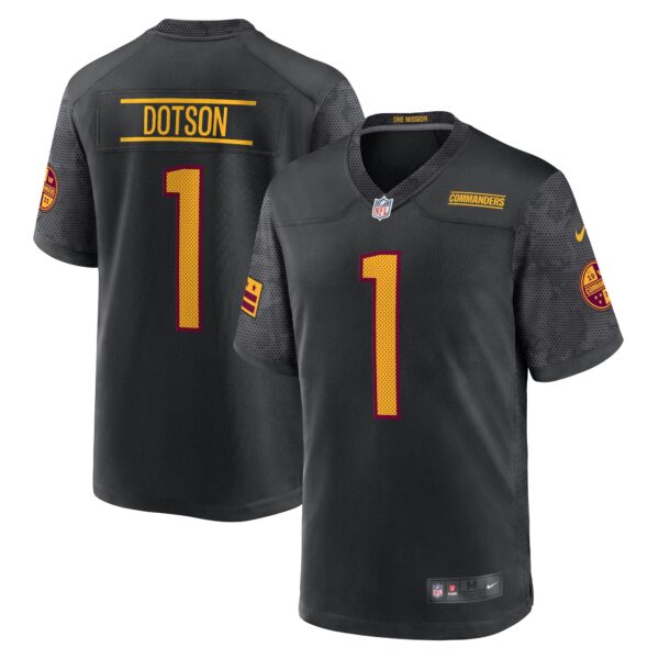 Jahan Dotson Washington Commanders Nike Alternate Game Jersey - Black photo 1 topcoolteez
